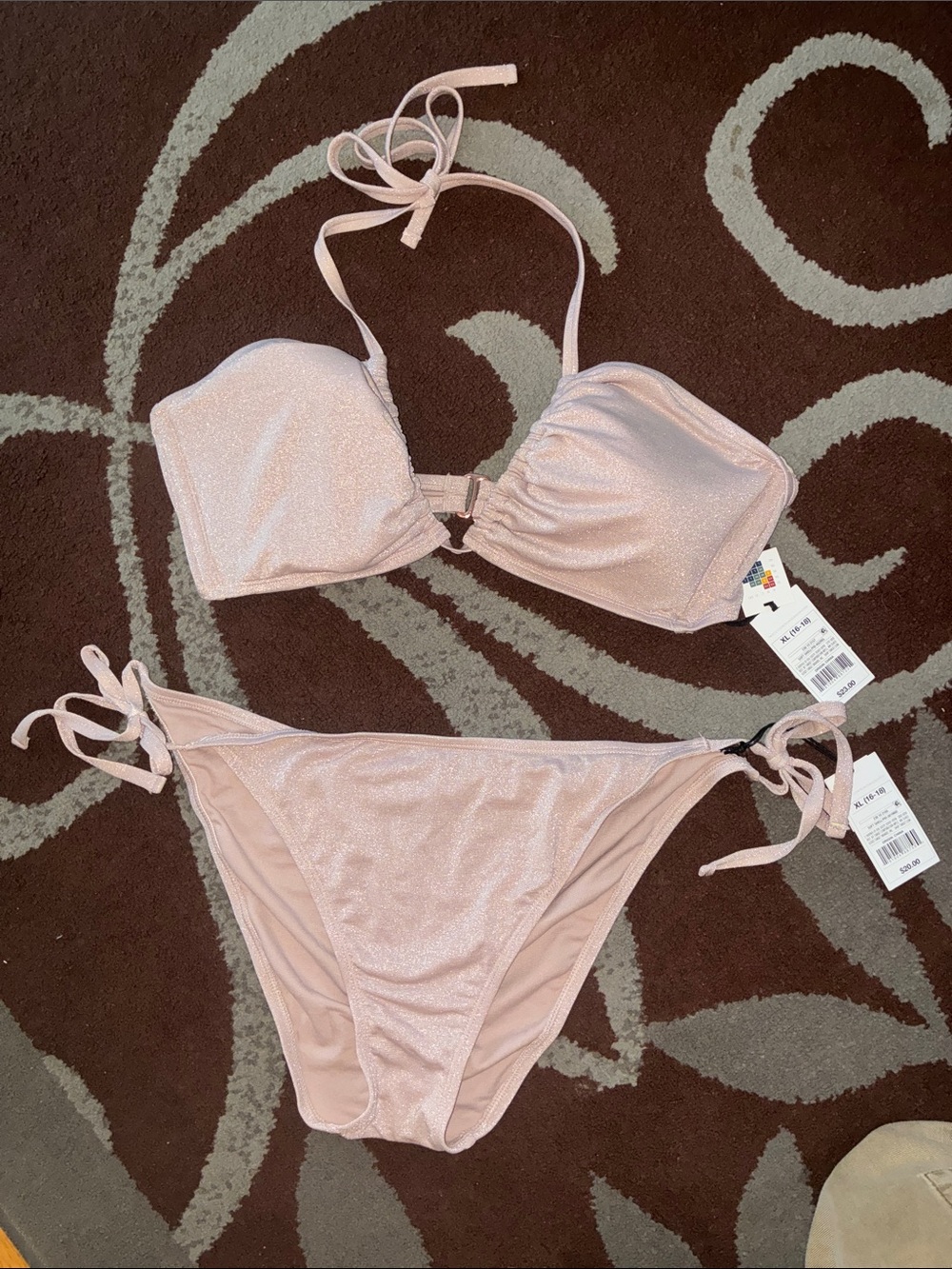Shade & Shore Light Blush Shimmer Bikini
